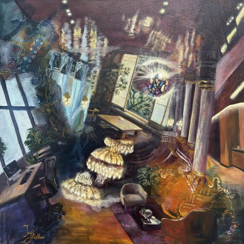 Sudden Vertigo at the Threshold of Almost van Irina Shishkova, Schilderij te koop op Singulart