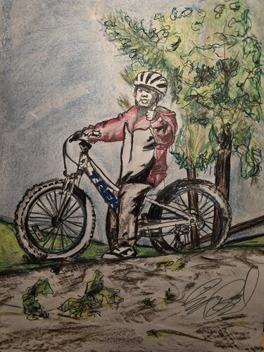 First Ride par Ryan Beal, Œuvre sur papier en vente sur Singulart