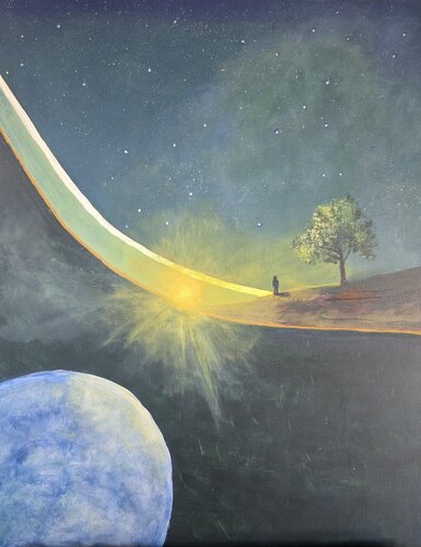 Where Light Meets Silence di Ryan Beal, Pittura in vendita su Singulart
