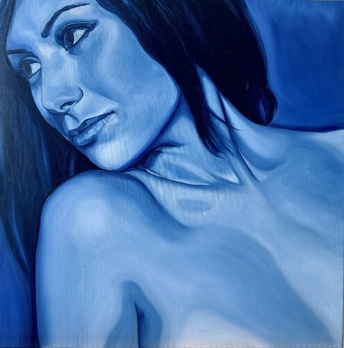 Blue muse de Elena Lemust, Pintura a la venta en Singulart