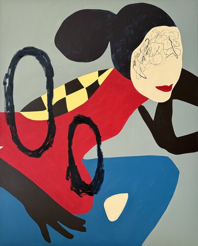 Inside the beehive van Elena Lemust, Schilderij te koop op Singulart