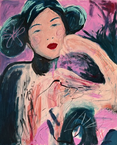Soft collapse by Elena Lemust, Painting for Sale on Singulart