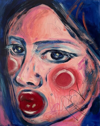 Blue silence by Elena Lemust, Painting for Sale on Singulart