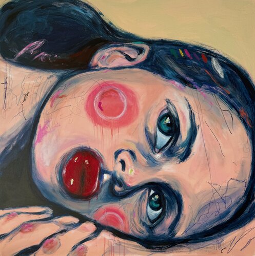 Watching quietly de Elena Lemust, Pintura a la venta en Singulart