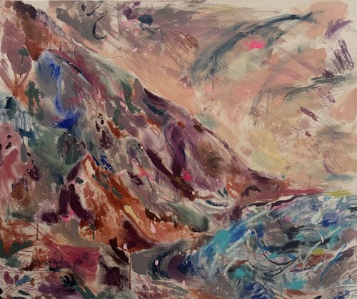 Behind the clouds von Elena Lemust, Malerei kaufen auf Singulart