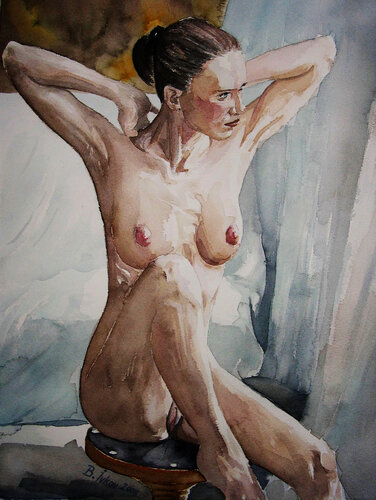 Am frühen Morgen di Boris Ivkov, Pittura in vendita su Singulart