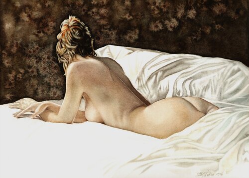 Before Sleep – Vor dem Schlaf di Boris Ivkov, Pittura in vendita su Singulart