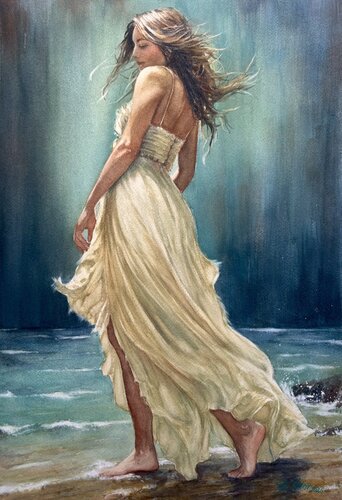 Before the Storm van Boris Ivkov, Schilderij te koop op Singulart