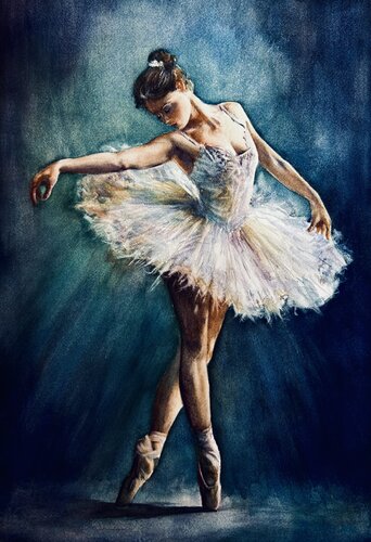 Zwischen Licht und Tanz par Boris Ivkov, Peinture en vente sur Singulart