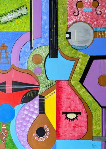 Instrumentos von Myriam Djaouk, Malerei kaufen auf Singulart