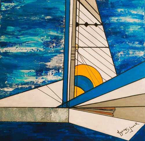 Catamaran von Myriam Djaouk, Malerei kaufen auf Singulart
