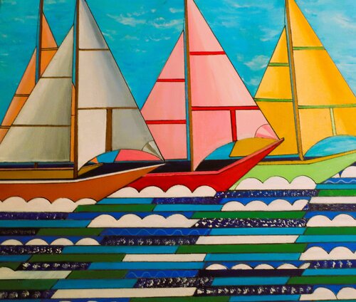 Plaisance von Myriam Djaouk, Malerei kaufen auf Singulart