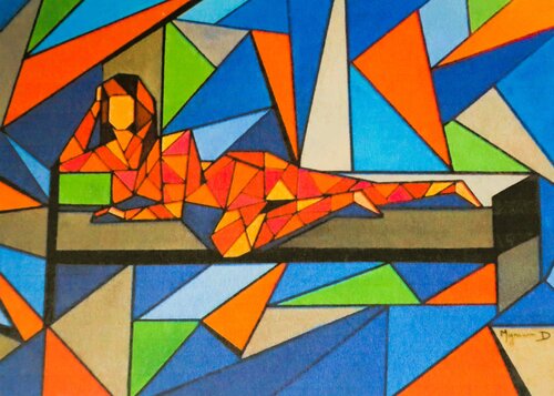 Réflexive van Myriam Djaouk, Schilderij te koop op Singulart