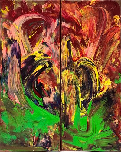 Beziehung di Allegra Wagner, Pittura in vendita su Singulart