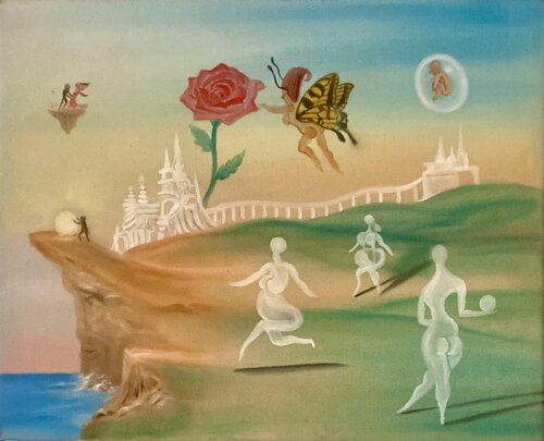 PAYSAGE MAGIQUE von LUCIANŒSTEVAN, Malerei kaufen auf Singulart