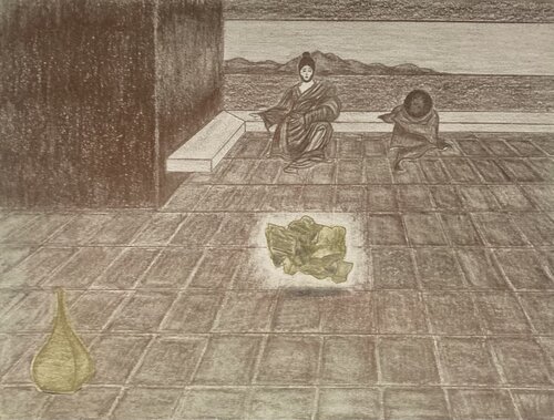 PYRITE EN LÉVITATION van LUCIANŒSTEVAN, Tekening te koop op Singulart