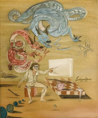 LE THÉÂTRE DES CHIMÈRES van LUCIANŒSTEVAN, Schilderij te koop op Singulart