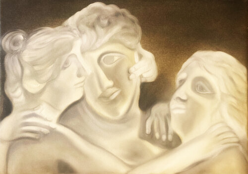 ENTRE TROIS REGARDS by LUCIANŒSTEVAN, Painting for Sale on Singulart