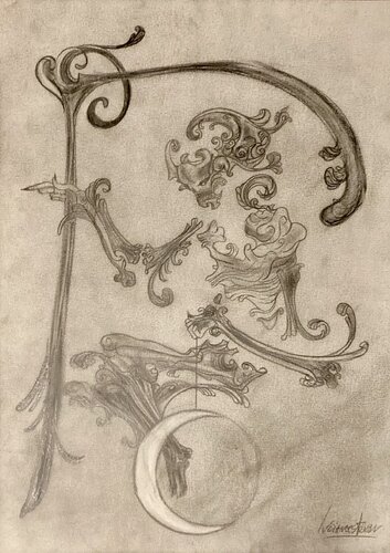 LA FAUCHEUSE de LUCIANŒSTEVAN, Dibujo a la venta en Singulart
