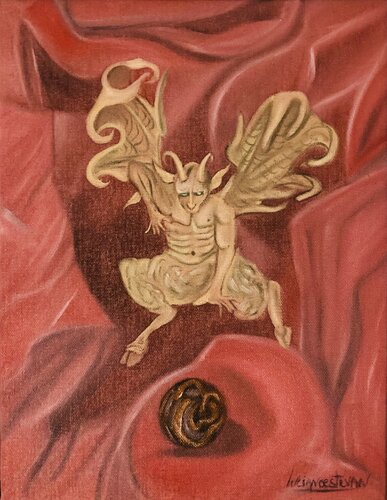 RED TENTATION von LUCIANŒSTEVAN, Malerei kaufen auf Singulart