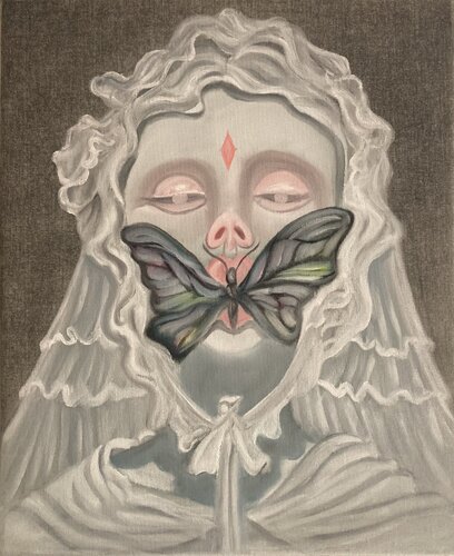 DAME DE CIRE von LUCIANŒSTEVAN, Malerei kaufen auf Singulart