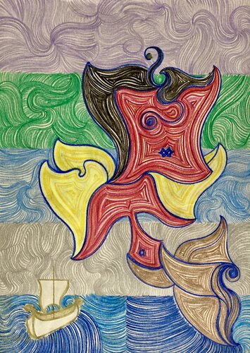 L'ODYSSÉE par LUCIANŒSTEVAN, Dessin en vente sur Singulart