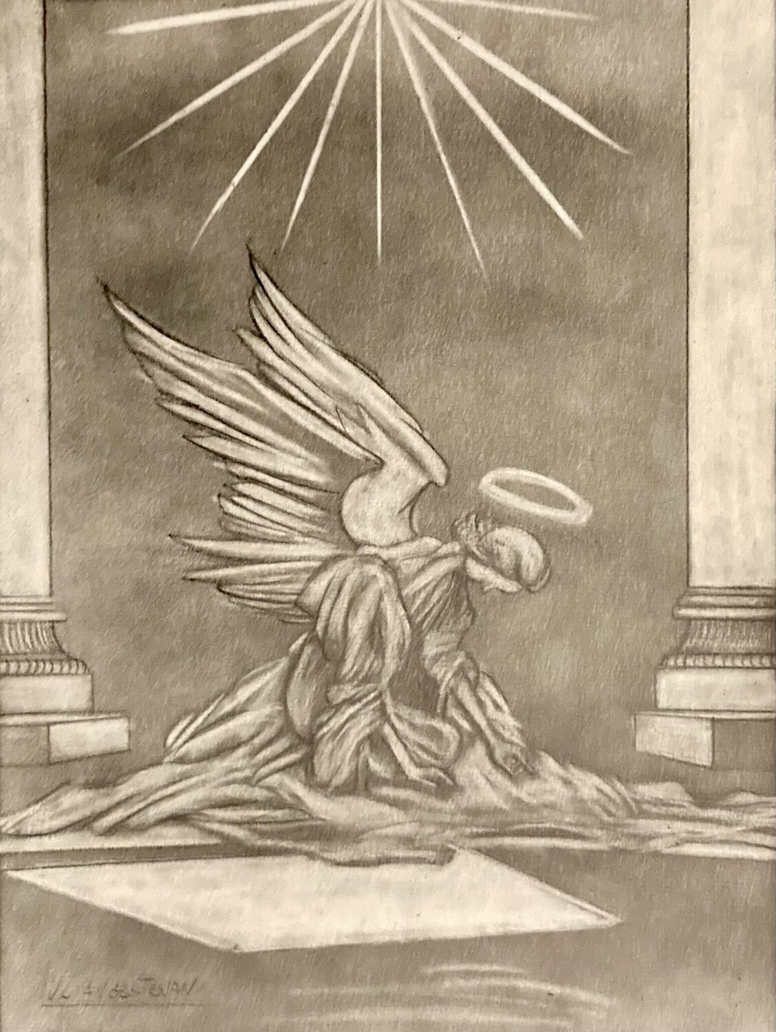 SOUS LA LUMIÈRE DIVINE LUCIANŒSTEVAN Disegno in vendita