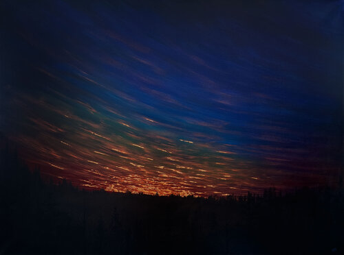 Copper Sky 4x3ft by Crystal Bailey, 회화 for Sale on Singulart
