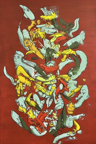 Cumbia von Danilo Mileta, Malerei kaufen auf Singulart