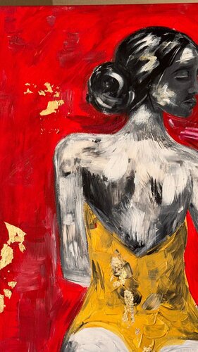 "In Gold and Fire" von Victoria Cernova, Malerei kaufen auf Singulart