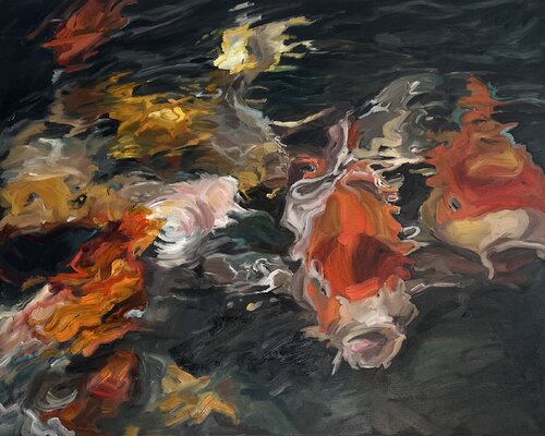 Red Fish van Cassie Tumlinson, Schilderij te koop op Singulart