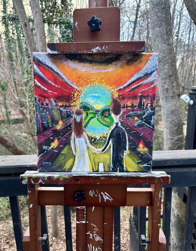Ashes Behind Us by Eric Lilly, 회화 for Sale on Singulart