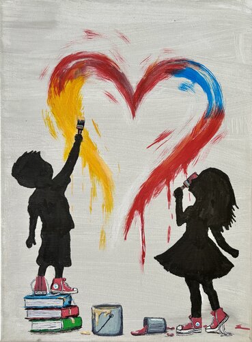 A Heart in the Making von Eric Lilly, Malerei kaufen auf Singulart