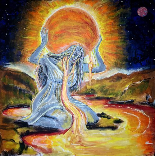Fire by Eric Lilly, Painting for Sale on Singulart
