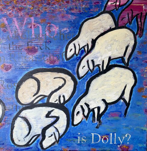 Who the Fuck  is Dolly by Luni Franklynn, Painting for Sale on Singulart
