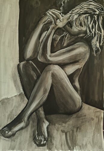 L'ATTESA par Susanna Gatto, Peinture en vente sur Singulart