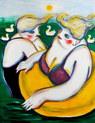 Swan lake von Yana Medow, Malerei kaufen auf Singulart