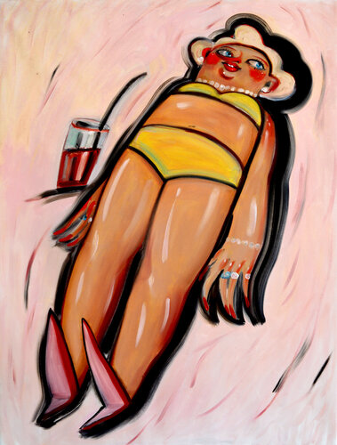 Hot Girl Summer van Yana Medow, Schilderij te koop op Singulart