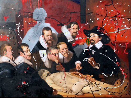 "Otra lección de anatomía" -  "Another anatomy lesson" by Alejandro Reyna, 회화 for Sale on Singulart
