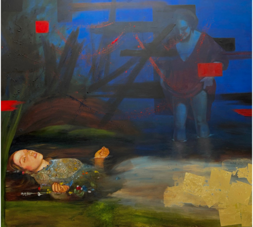 "El Reflejo de Ofelia" - "Ophelia's Reflection" by Alejandro Reyna, Painting for Sale on Singulart