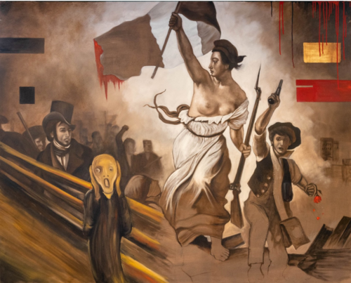 "La Libertad Guiando al Grito" - Limited Series Prints di Alejandro Reyna, Stampa in vendita su Singulart