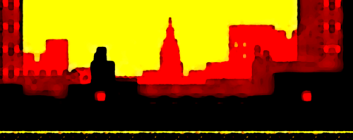 Double paysage urbain - 1988 di Frédéric Edmond Eugène Neveur, Digitale in vendita su Singulart