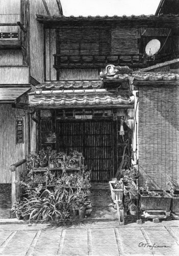 Sannezaka Silence di Oksana Trofimova, Disegno in vendita su Singulart