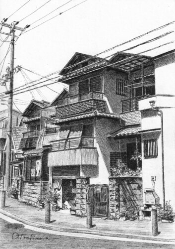 Shadowed Afternoon | van Oksana Trofimova, Tekening te koop op Singulart