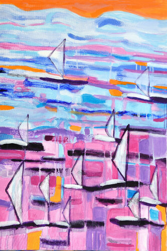Sunset Cruise di Lisa Crane, Pittura in vendita su Singulart