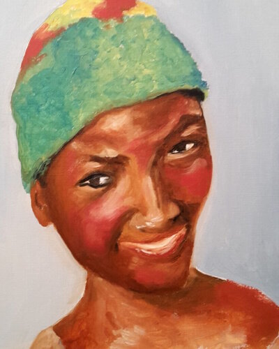 Le sourir de Stherlin by Marie France De La Cochetiere, Painting for Sale on Singulart