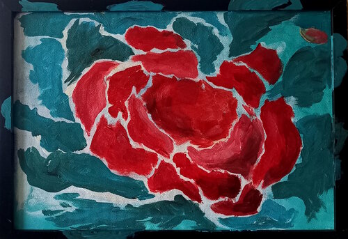 Rose rouge Marie France De La Cochetiere