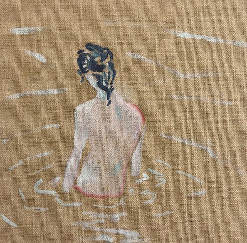 Femme au bain by Marie France De La Cochetiere, Painting for Sale on Singulart