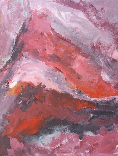 Petra, intérieure d'une grotte van Marie France De La Cochetiere, Schilderij te koop op Singulart