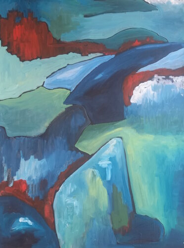 Rivière by Marie France De La Cochetiere, Painting for Sale on Singulart
